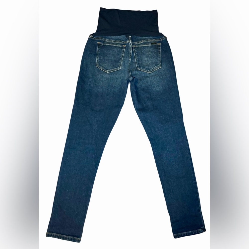 Joe's Jeans Dark Blue Maternity Women’s skinny Jeans with Overband Sz 29 NWOT - Picture 4 of 12
